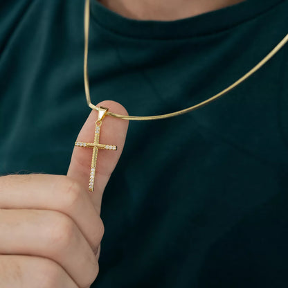 Dije Cruz Spitze 14 en Oro Laminado