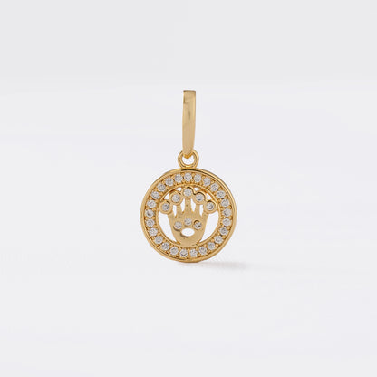 Dije Crownin en Oro Laminado