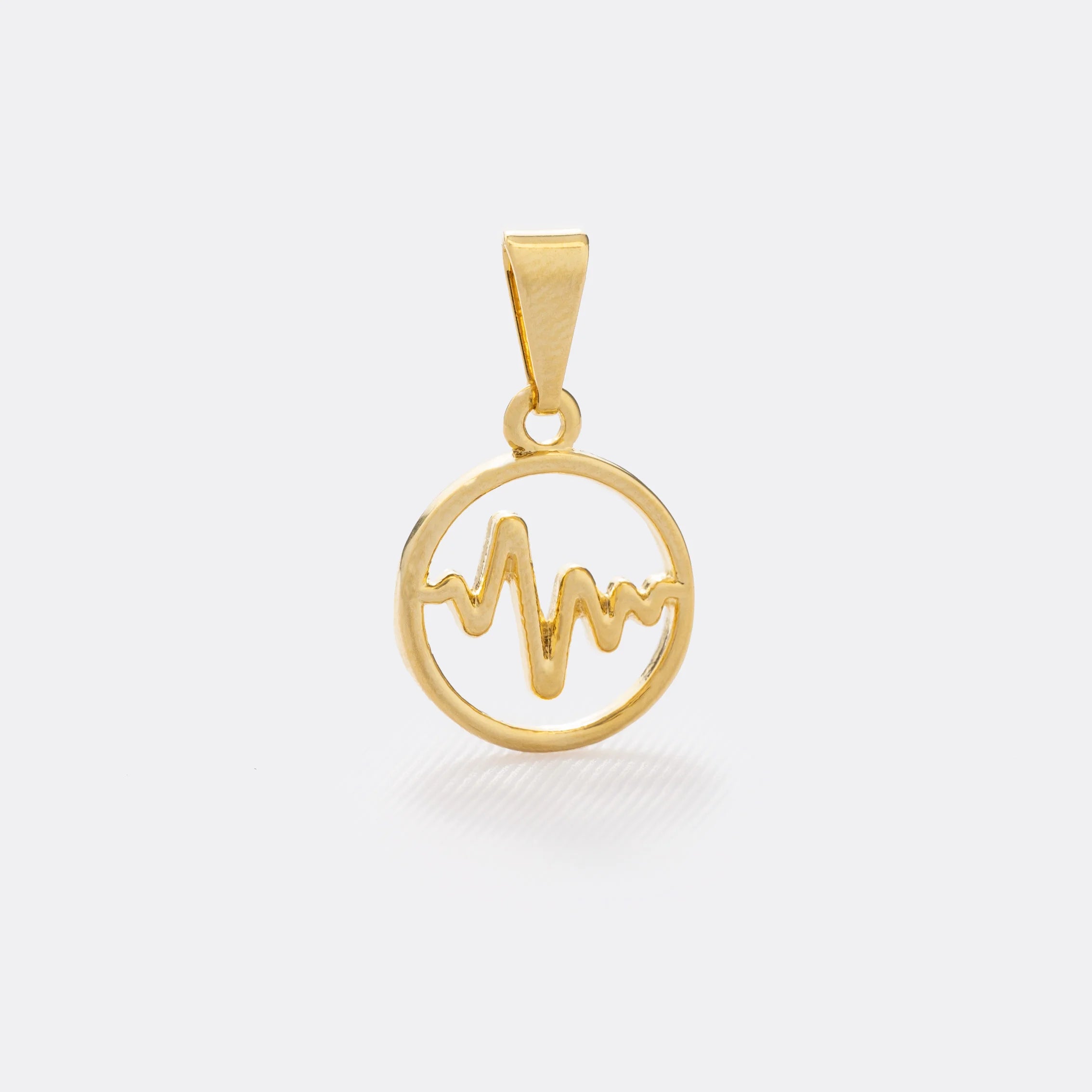 Dije Wave en Oro Laminado