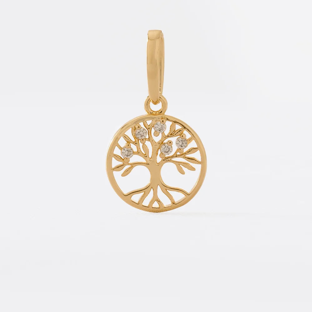 Dije Árbol de la Vida en Oro Laminado