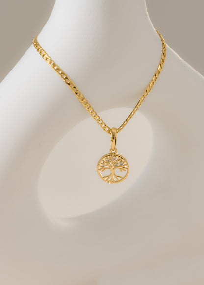 Dije Árbol de la Vida en Oro Laminado