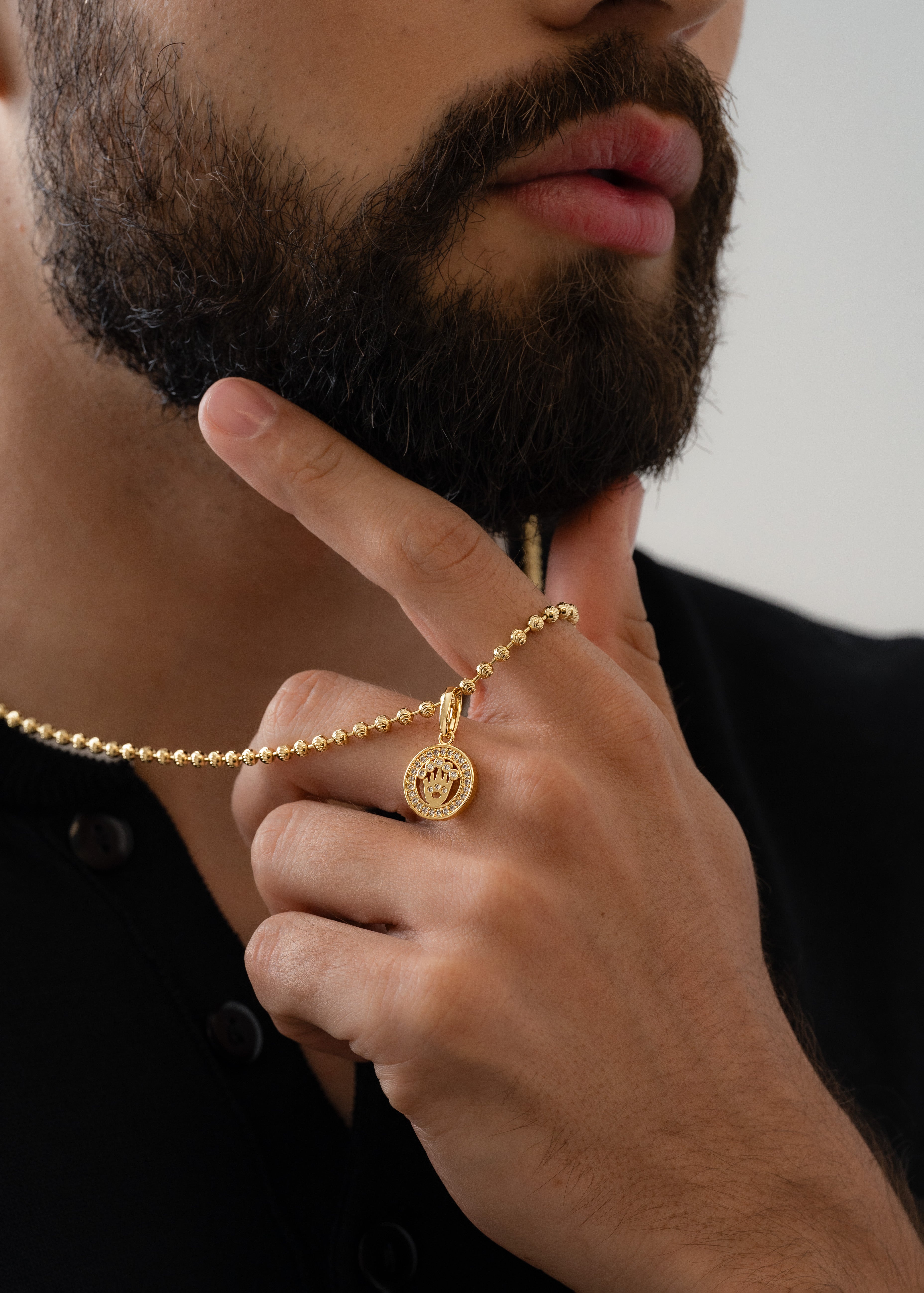 Dije Crownin en Oro Laminado