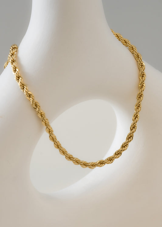 Cadena Lazo 3 mm – 65 cm en Oro Laminado