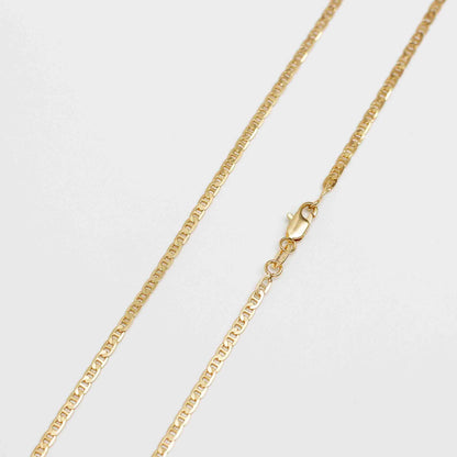 Cadena Escalera – 45 cm en Oro Laminado