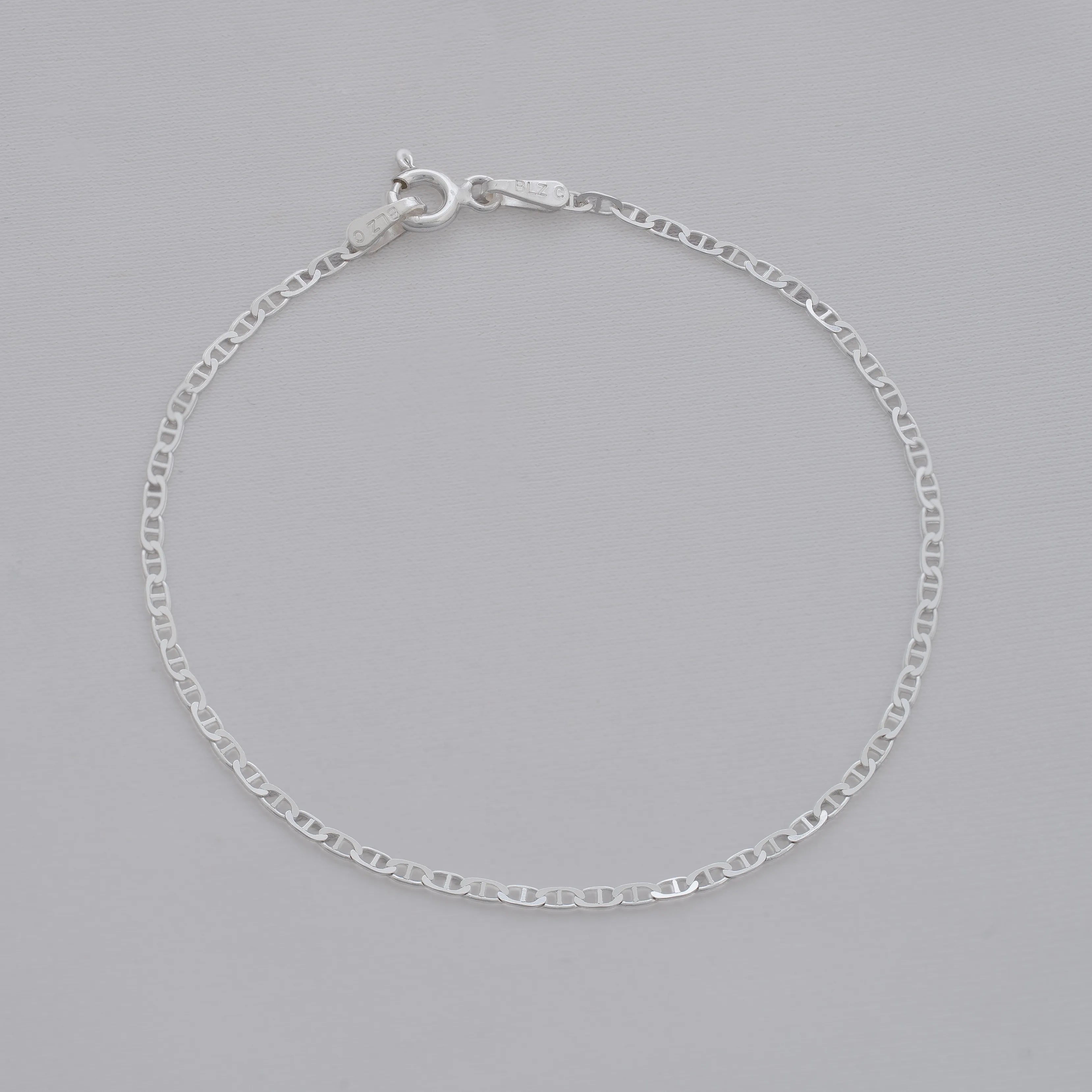 Pulsera Marine 1.5 mm – 16 cm en Plata