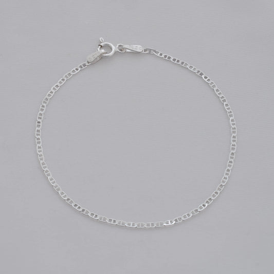Pulsera Marine 1.5 mm – 16 cm en Plata