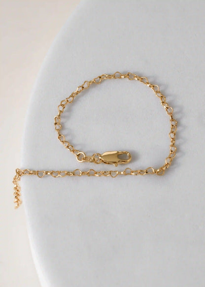 Pulsera Coeur en Oro Laminado