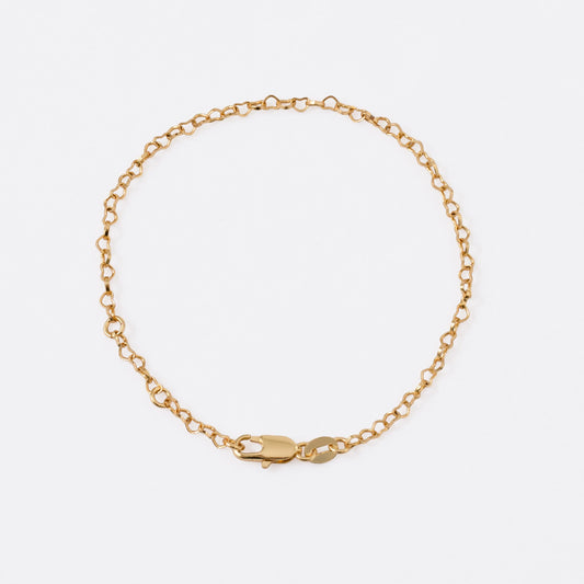 Pulsera Coeur en Oro Laminado