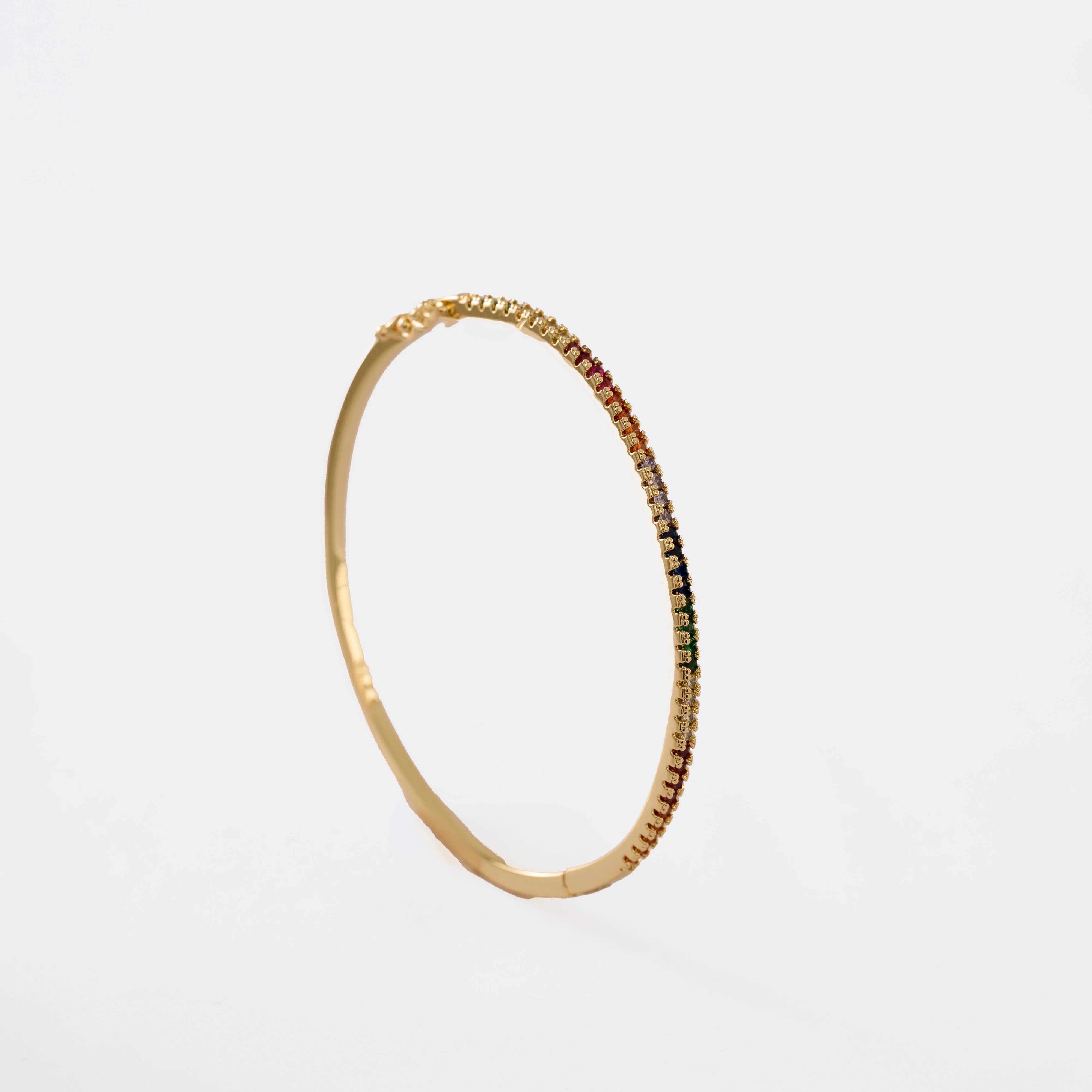Brazalete Slim Colors en Oro Laminado