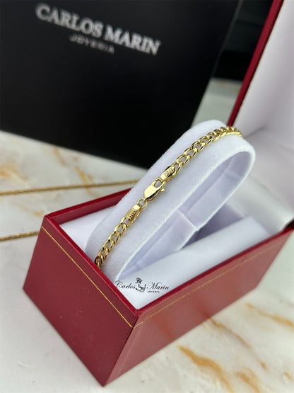 Pulsera Cubana en Oro 18K