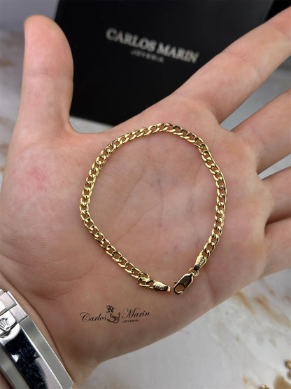 Pulsera Cubana en Oro 18K