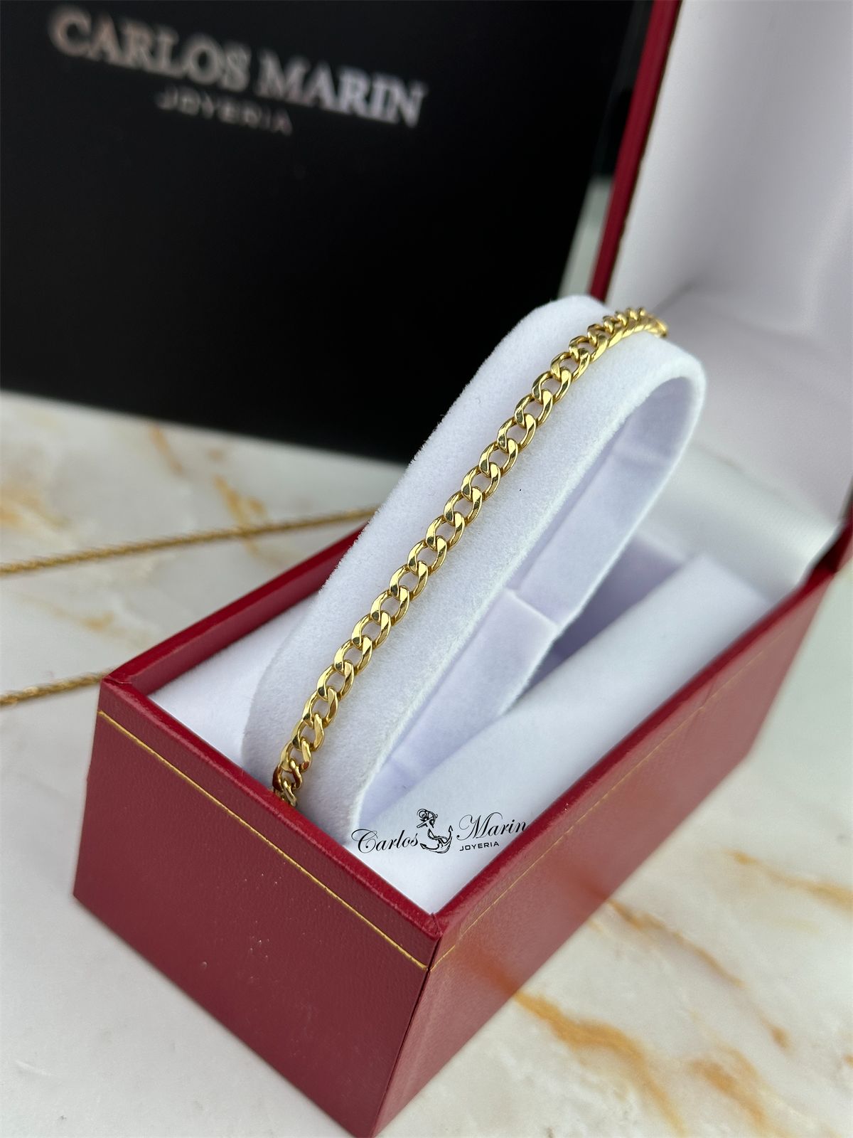 Pulsera Cubana en Oro 18K