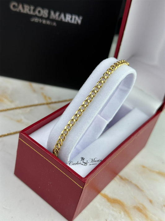 Pulsera Cubana en Oro 18K