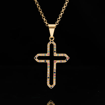 Dije Divine Grace en Oro Laminado