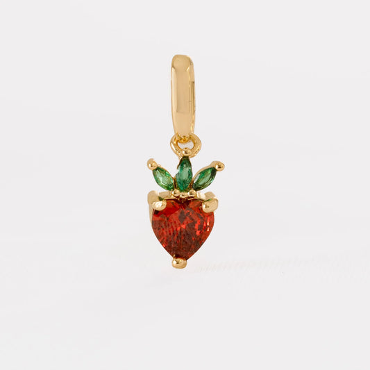 Dije Strawberry en Oro Laminado