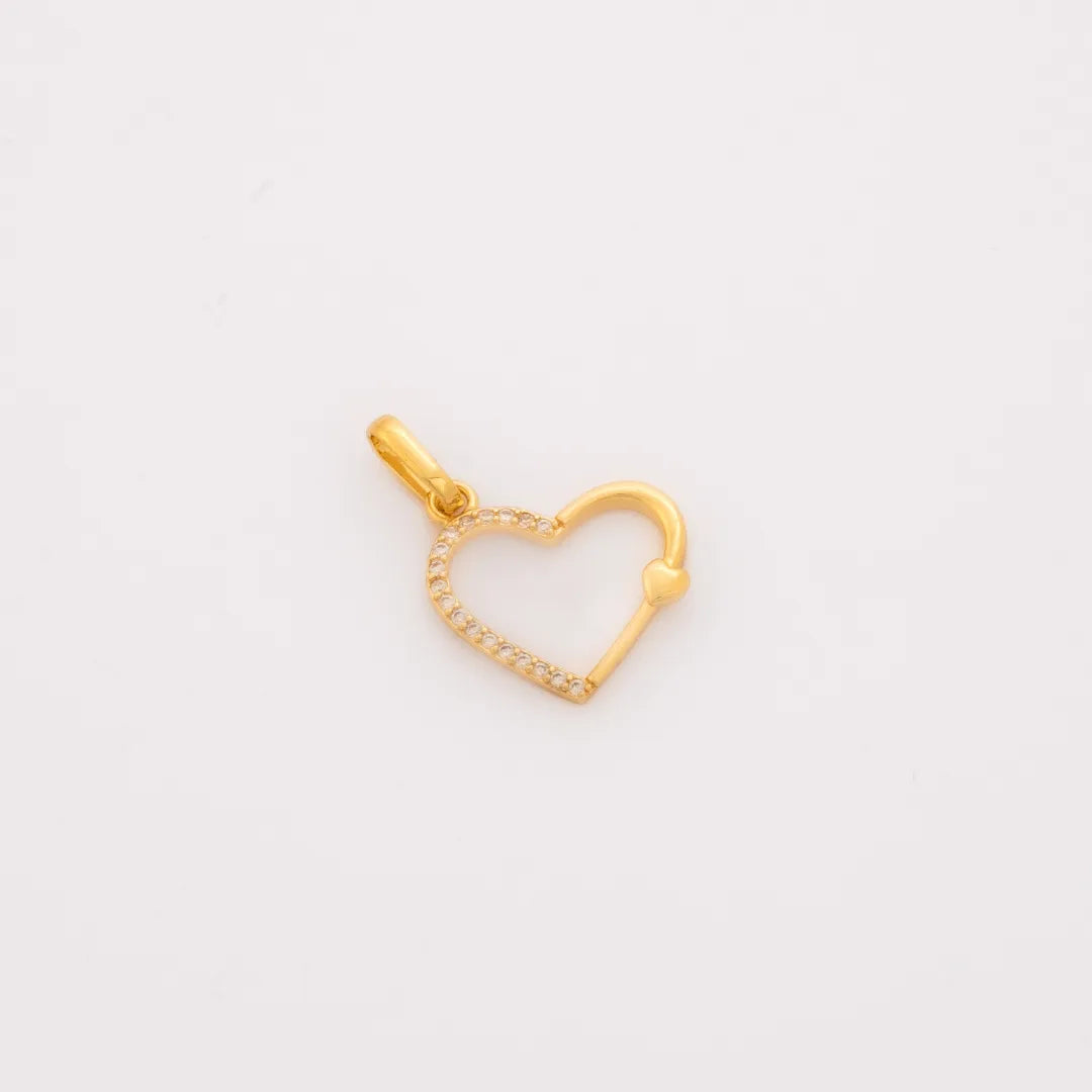 Dije Amour Doré 17 × 16 mm en Oro Laminado