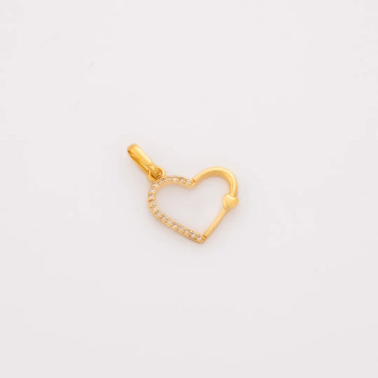 Dije Amour Doré 17 × 16 mm en Oro Laminado