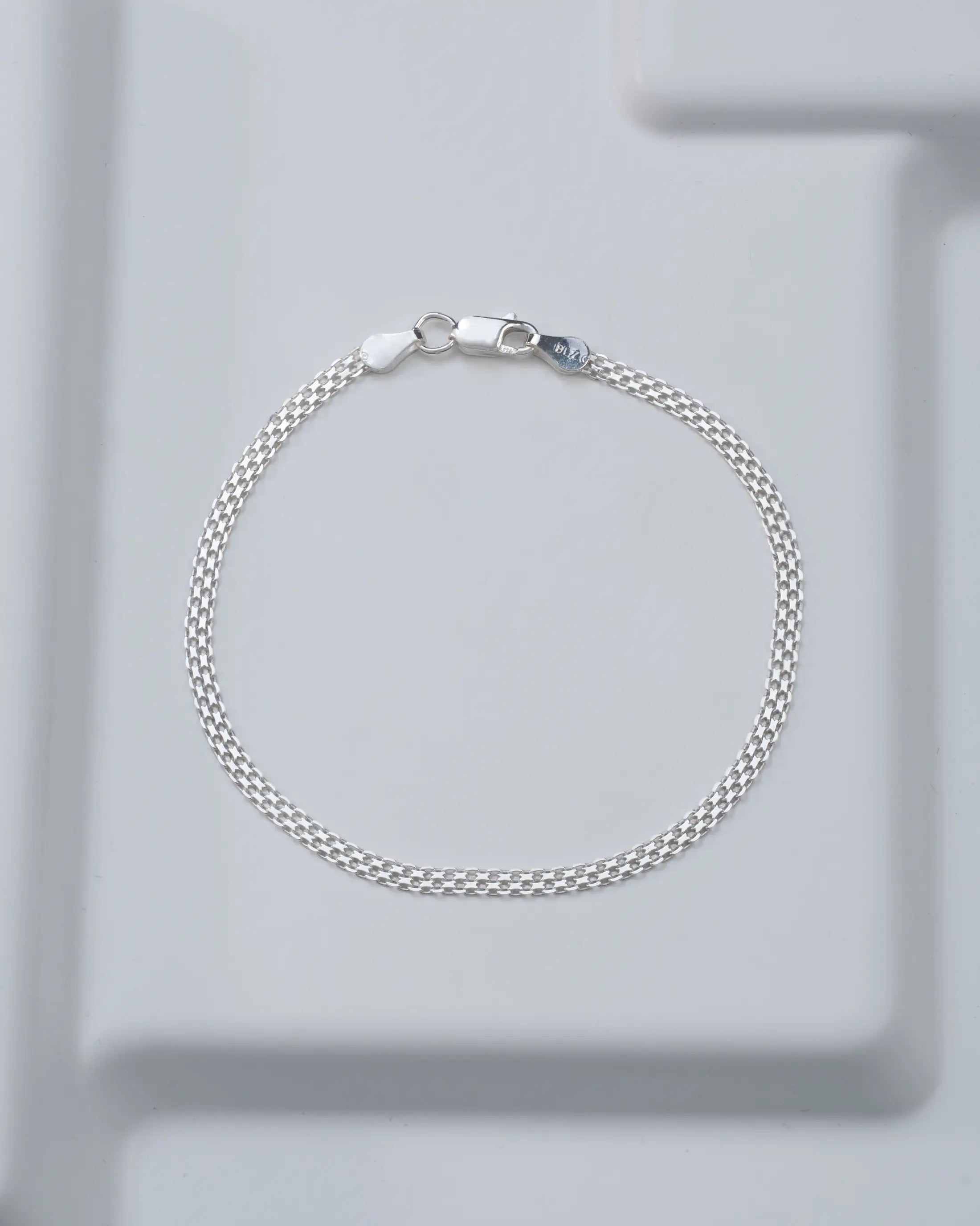 Pulsera China 3 mm 19,5 cm en Plata