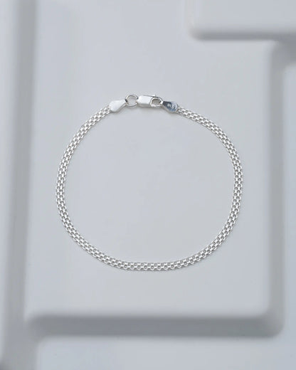 Pulsera China 3 mm 19,5 cm en Plata