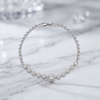 Pulsera Claire MT 17,5 cm en Plata