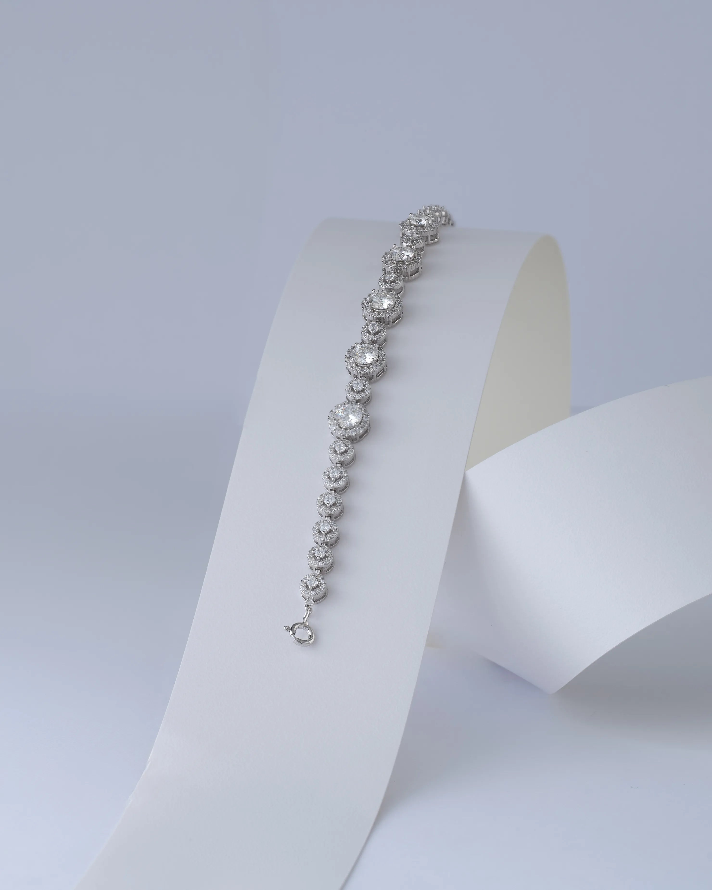 Pulsera Cleo MT 15 cm + Ext en Plata