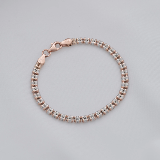 Pulsera ICE 2L IT 19.5 cm en oro laminado rosa elegante