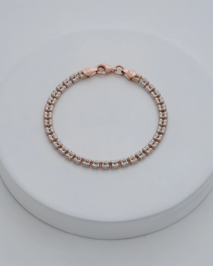 Pulsera ICE 2L IT 19.5 cm en oro laminado rosa elegante