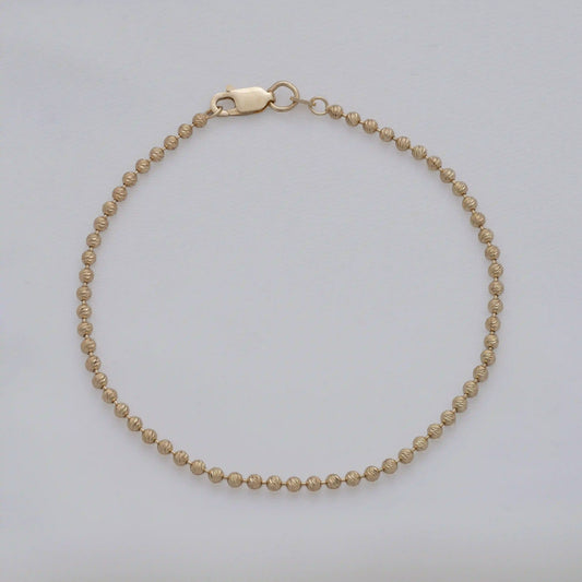 Pulsera Militar IT 19.5 cm en oro laminado elegante