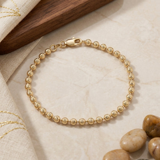 Pulsera Militar Italy – 4 mm 19 cm en Oro Laminado