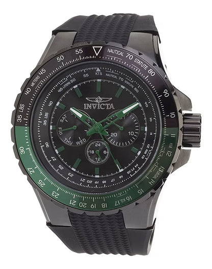 RELOJ DEPORTIVO PARA HOMBRE INVICTA AVIATOR - NEGRO - 39297