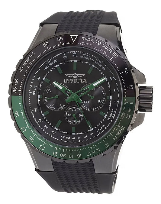 RELOJ DEPORTIVO PARA HOMBRE INVICTA AVIATOR - NEGRO - 39297