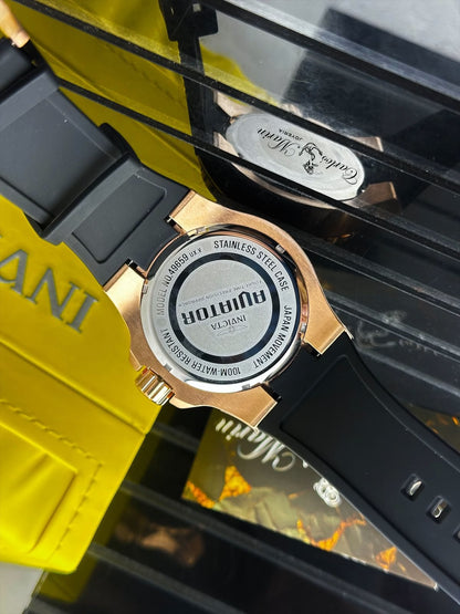 Reloj para Hombre INVICTA Aviator – Oro Rosa con Tablero Negro - 49650