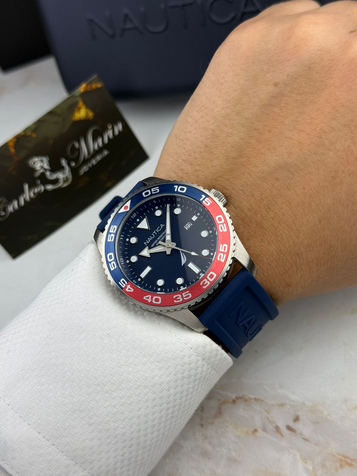 Reloj Náutica hombre deportivo pacific beach azul NAPPBF144