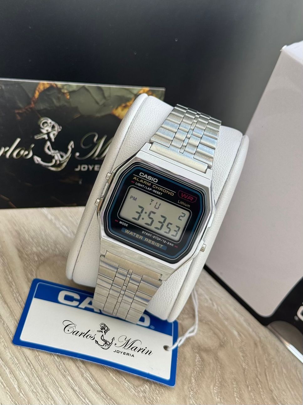 Reloj Casio A159W-N1 Diseño Vintage en Acero Resistente