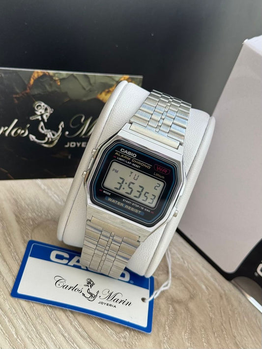 Reloj Casio A159W-N1 Diseño Vintage en Acero Resistente