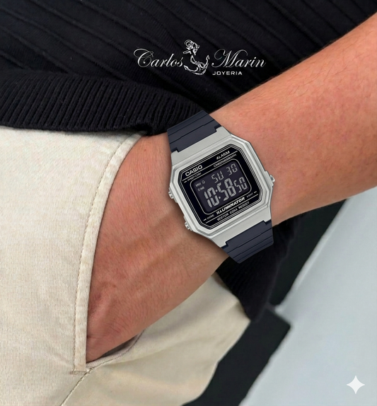 Reloj Casio Digital Illuminator Gris Negro Ref. W-217HM-7BVDF