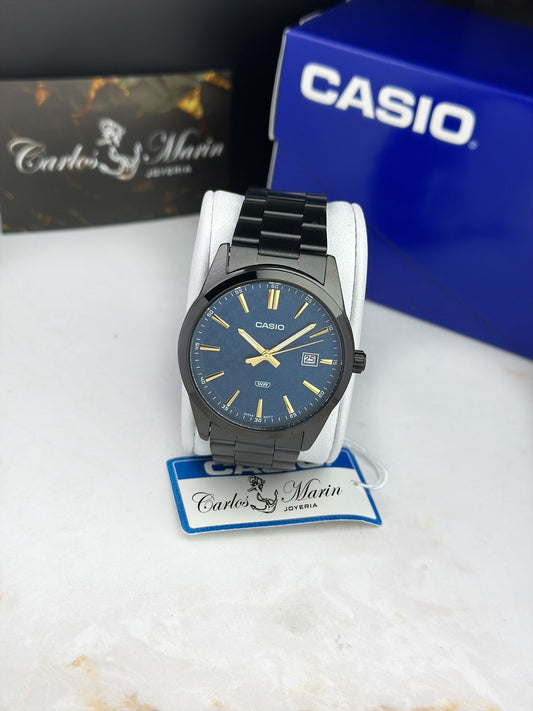 Reloj Casio MTP-VD03B-2A Hombre Azul Acero Pavonado
