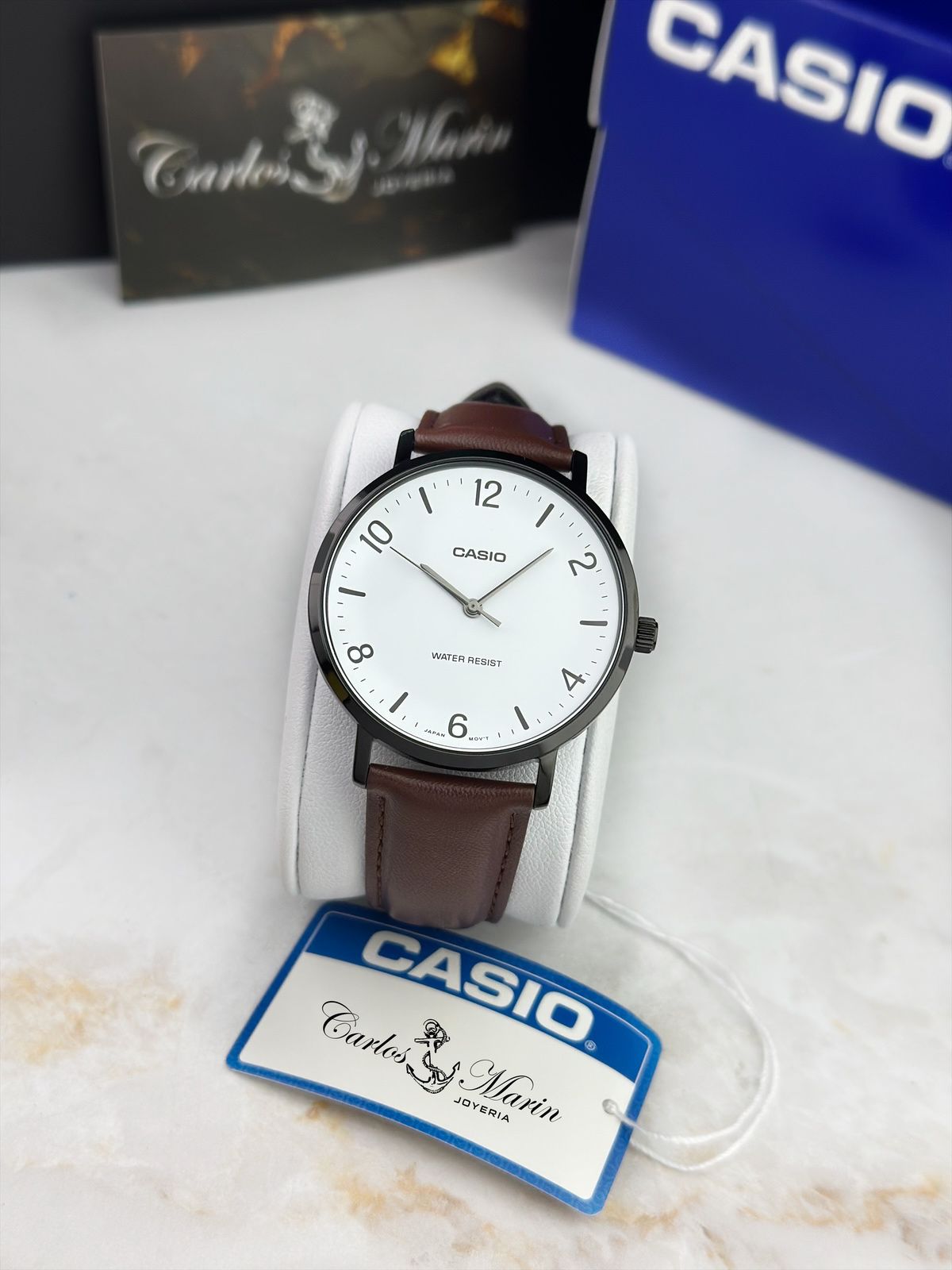 Reloj Casio MTP-VT03BL-7BDF Hombre Clásico Café