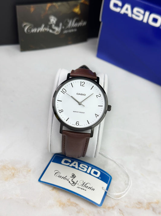 Reloj Casio MTP-VT03BL-7BDF Hombre Clásico Café