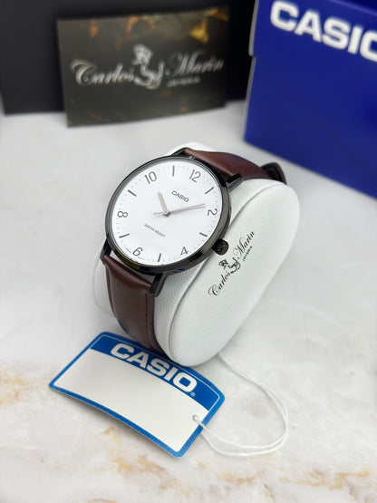 Reloj Casio MTP-VT03BL-7BDF Hombre Clásico Café