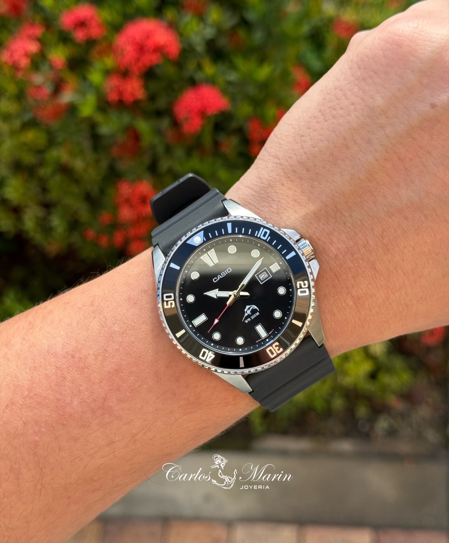 Reloj Casio Marlin Negro MDV-106DD-1AV Hombre