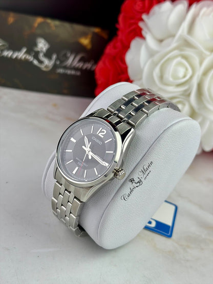 Reloj Casio Mujer Negro Plateado LTP-1335D-1AVDF