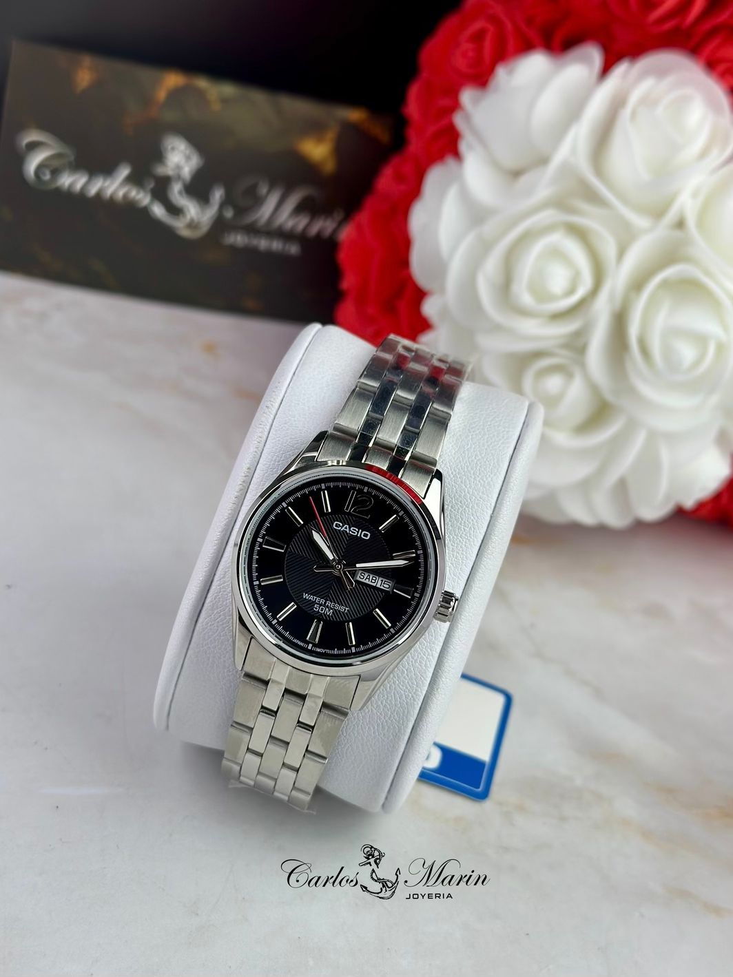 Reloj Casio Mujer Negro Plateado LTP-1335D-1AVDF