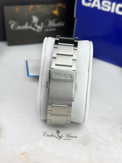Reloj Casio Hombre Digital Clásico Plateado W-128HD