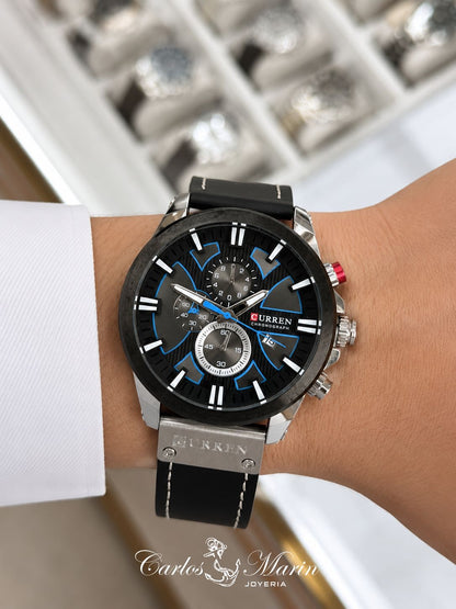 🕒 Reloj Curren 8346 Negro para Hombre