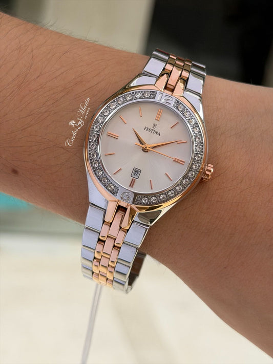 Reloj Festina mujer Mademoiselle dorado plateado F16868/1