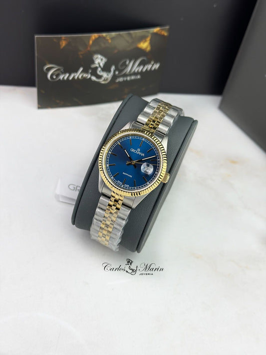 Reloj Grovana Hombre Kensington Royal Azul Plateado/Dorado 1542.1145