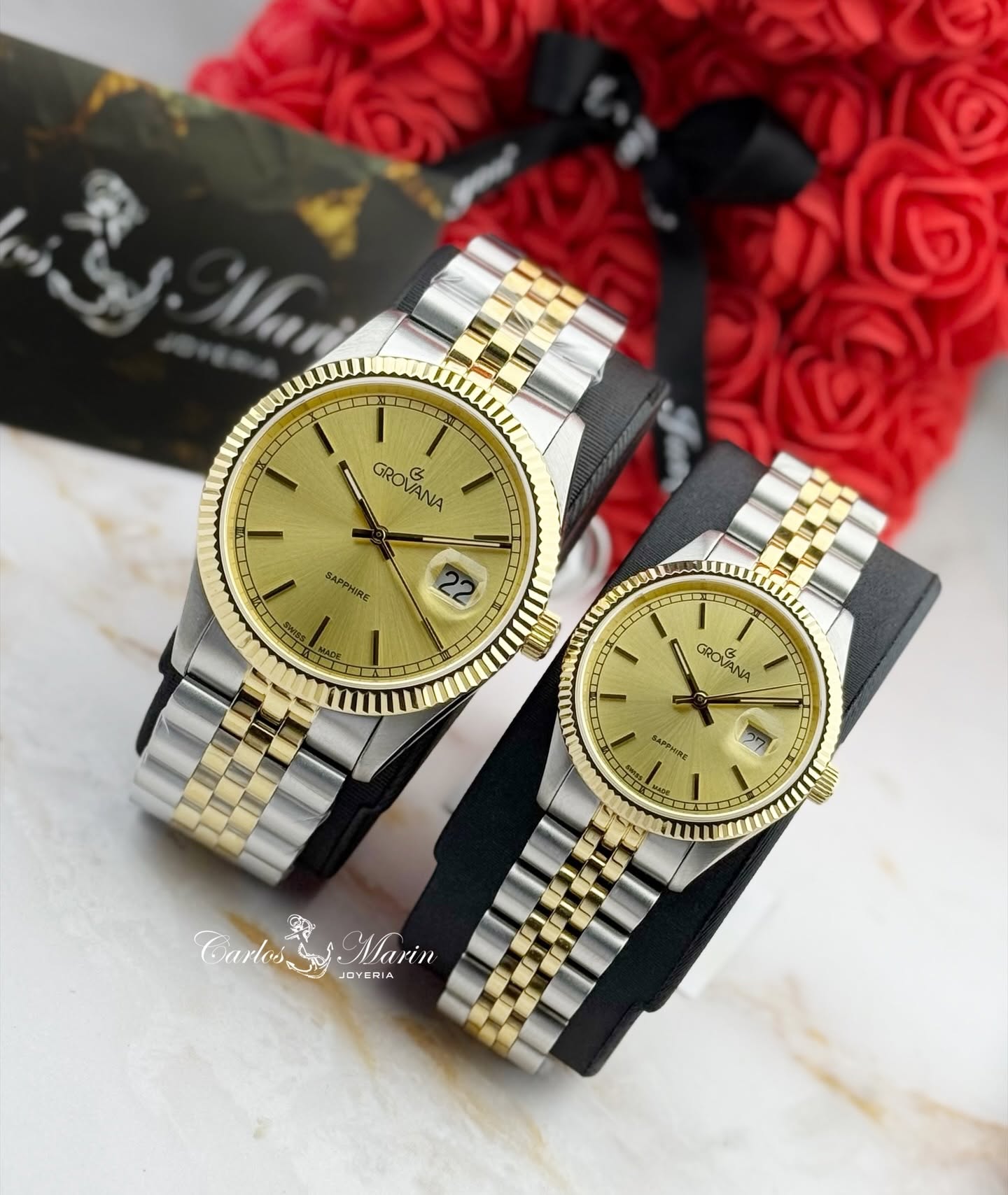 Reloj Grovana Kensington Royal Bicolor Plateado/Dorado – Ref. 1542.1141