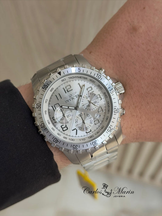 Reloj Invicta hombre Specialty 6620 plateado elegante clásico