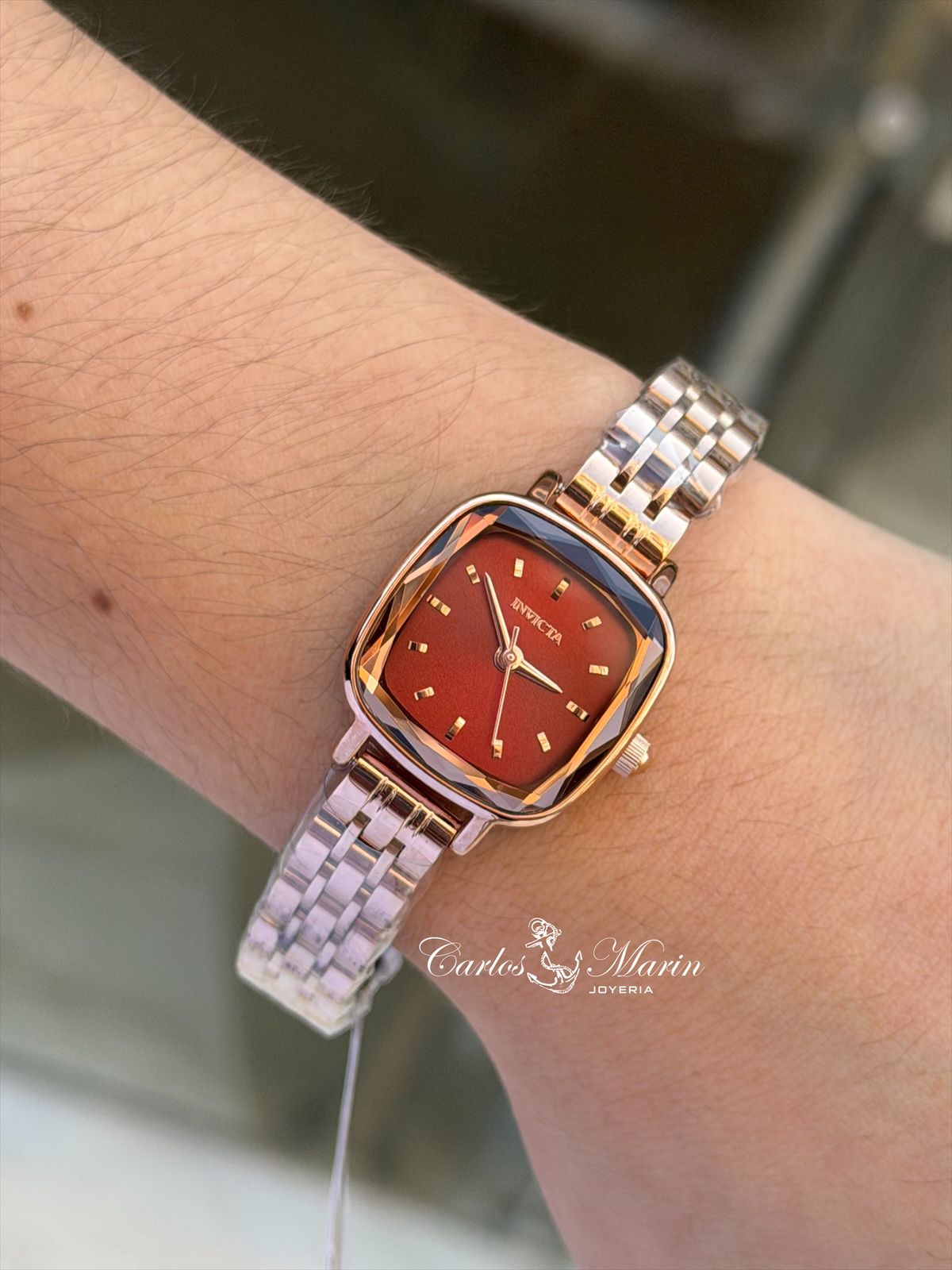 Reloj Invicta mujer Wildflower 69412 vinotinto